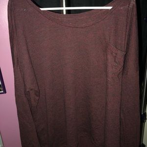 Burgundy Long Sleeve Shirt